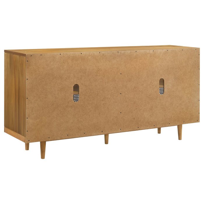 Fabra 4-door Dining Sideboard Storage Console Honey