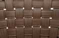 CoasterEveryday Tallis brown woven faux leather back counter chairs, set of 2