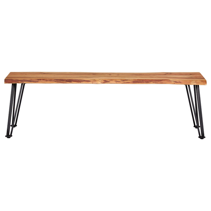Sherman Wood Dining Bench Natural Acacia