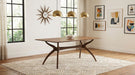 CoasterEveryday Randolph 79-inch SmartTop rectangular dining table in sheesham wood with brown finish
