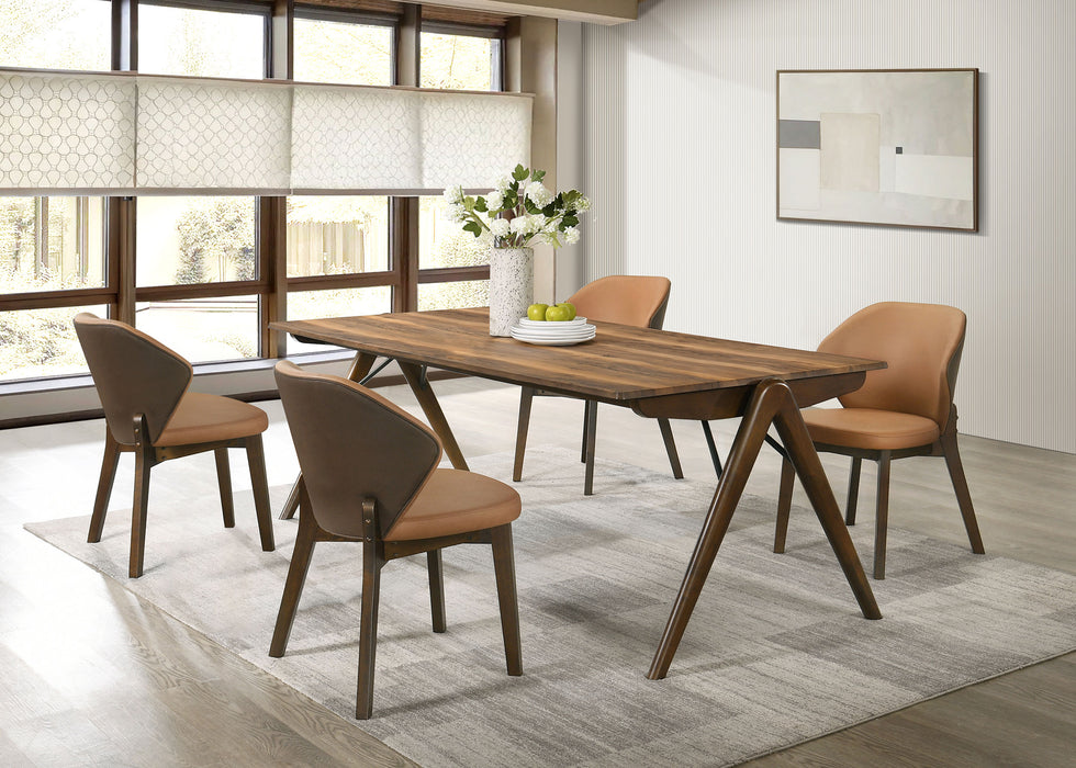 Randolph 5-piece Smart Top Rectangular Dining Set Sheesham and Brown