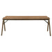 CoasterEveryday Randolph 5-piece SmartTop rectangular dining set in sheesham wood and brown finish