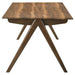 CoasterEveryday Randolph 82-inch SmartTop rectangular dining table in sheesham with brown finish