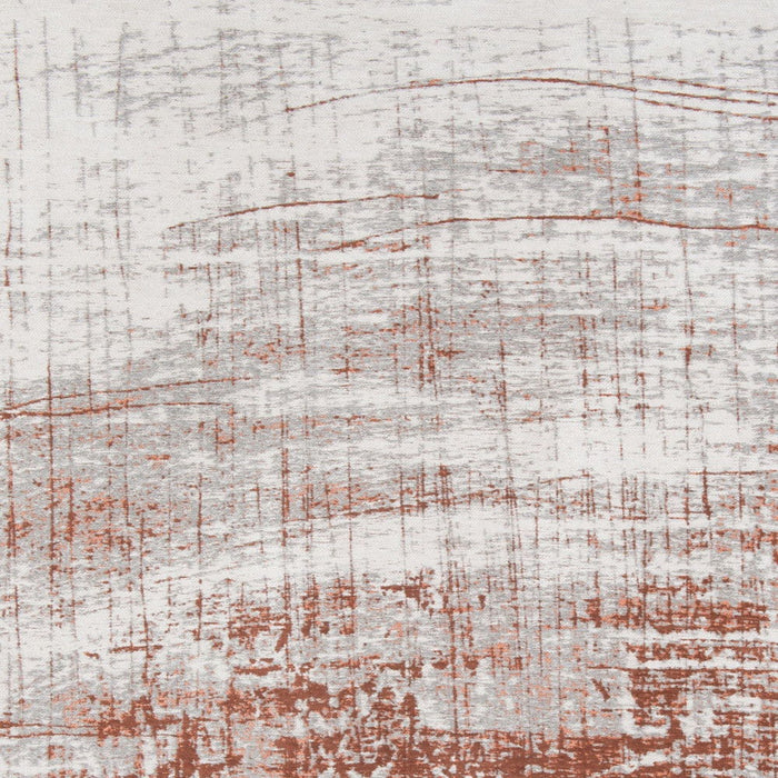 2.6' x 4.9' Abstract Non Skid Area Rug - Gray And Yellow