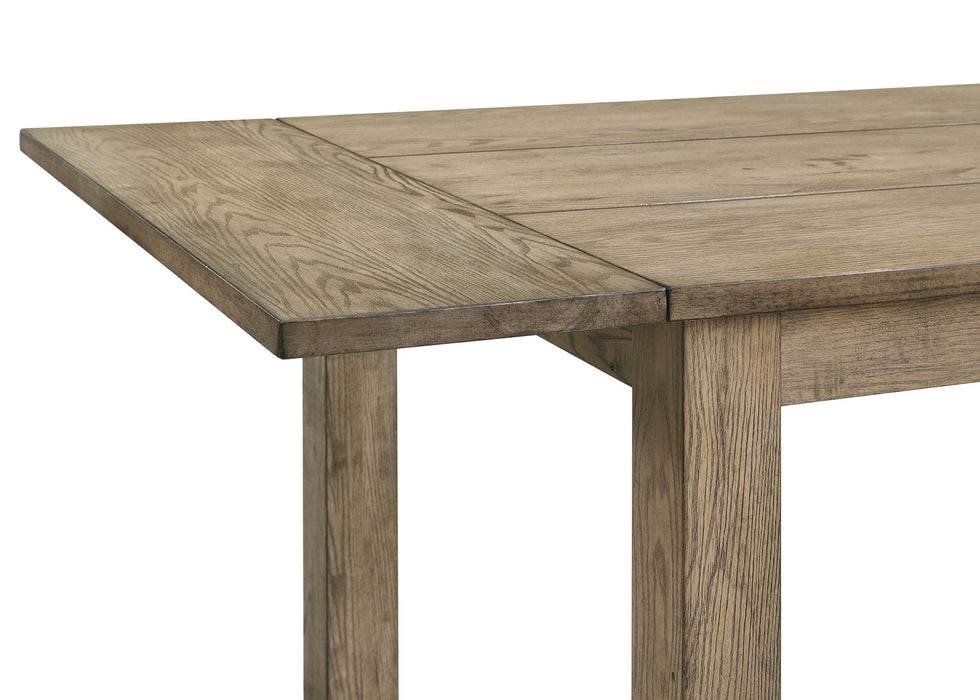 CoasterEveryday Cardova 5-piece extension dining table set with Vineyard Oak finish, showcasing the table and matching chairs.