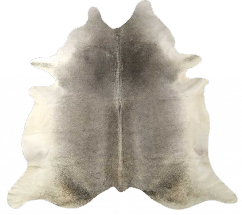 6.5' Brazilian Natural Cowhide Area Rug - Gray