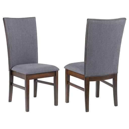 Sherwood upholstered dining side chairs in grey by CoasterEveryday, set of 2