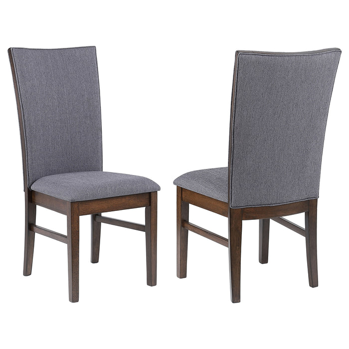 Sherwood upholstered dining side chairs in grey by CoasterEveryday, set of 2