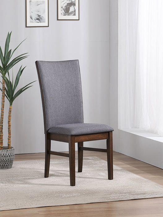 CoasterEveryday Sherwood upholstered dining side chair in grey, set of 2