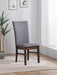 CoasterEveryday Sherwood upholstered dining side chair in grey, set of 2
