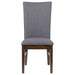 Sherwood upholstered dining side chair in grey by CoasterEveryday, set of 2