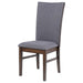 Sherwood grey upholstered dining side chair by CoasterEveryday, set of 2