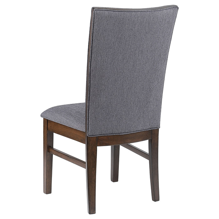 CoasterEveryday Sherwood upholstered dining side chair in grey, set of 2