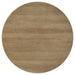 CoasterEveryday Adina 53-inch round wood dining table with distressed light brown finish and sturdy furniture design