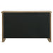 CoasterEveryday Adina 3-door 59-inch distressed light brown sideboard server with wood finish and modern design.