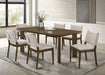 Ottawa 71-inch rectangular brown wood dining table by CoasterEveryday, showcasing a sturdy, elegant furniture piece with smooth wood finish.