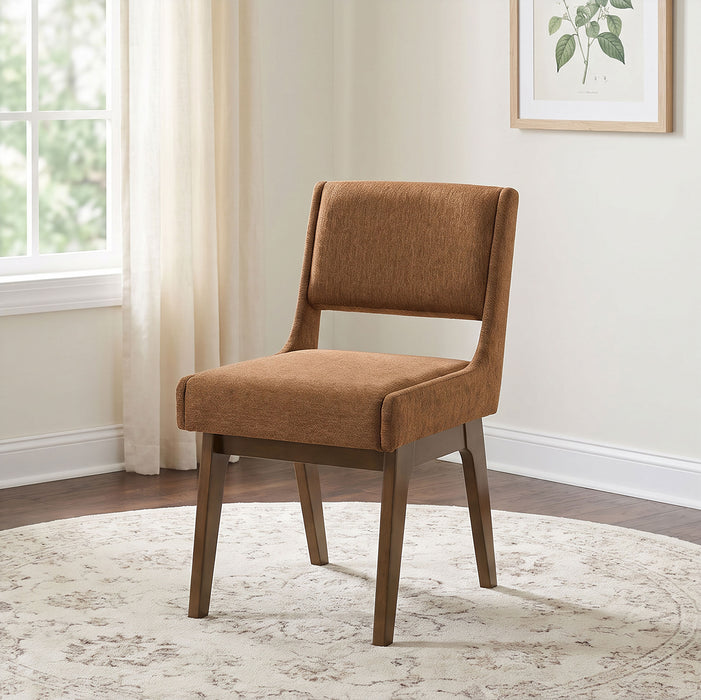 Galindo Upholstered Dining Side Chair Nutmeg (Set of 2)