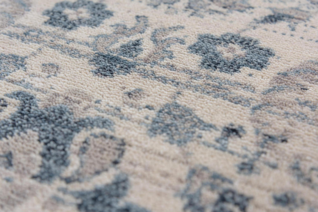 8' X 10' Wool Oriental Hand Carved Handmade Area Rug (747994) - Beige / Gray / Blue