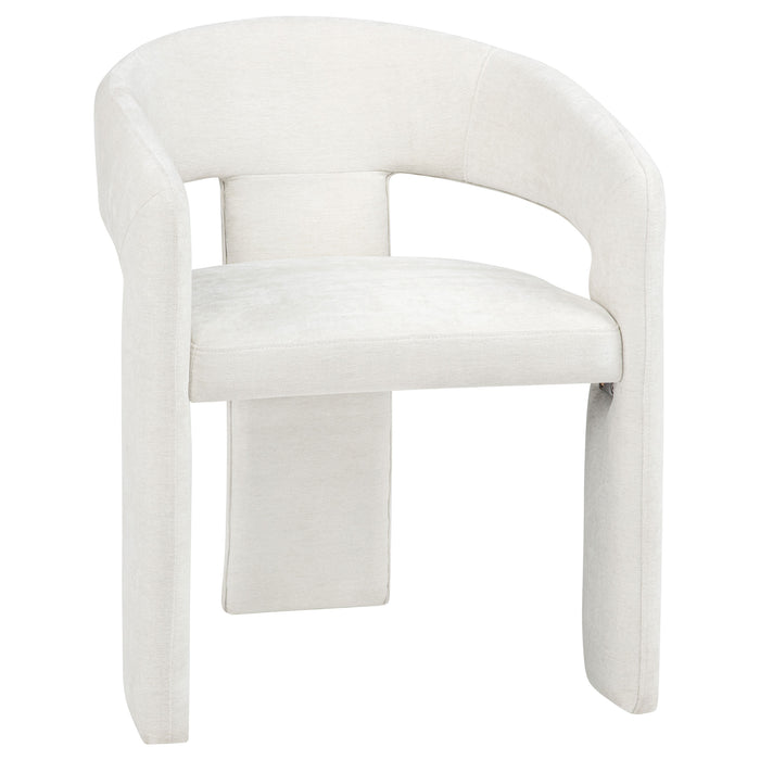 Carlow Upholstered Dining Arm Chair White (Set of 2)