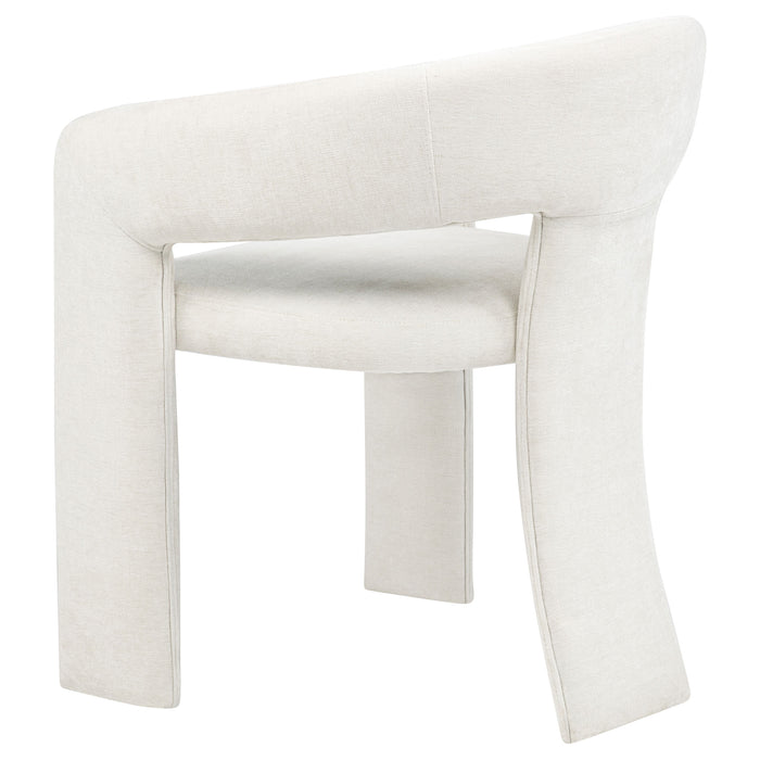 Carlow Upholstered Dining Arm Chair White (Set of 2)