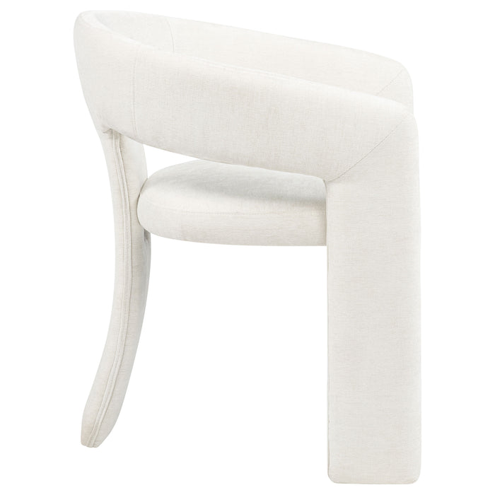 Carlow Upholstered Dining Arm Chair White (Set of 2)