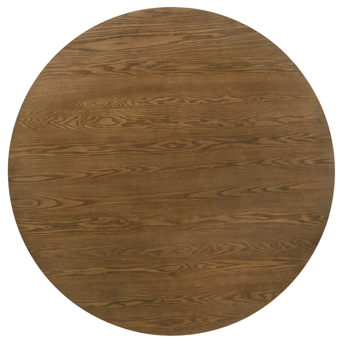 Franklin 5-piece 54-inch Round Dining Table Set Dark Brown