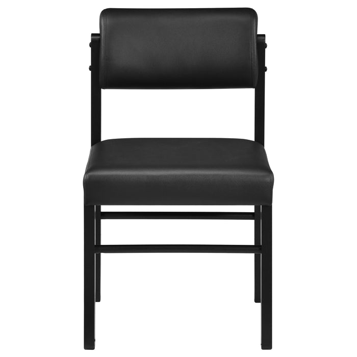 Kehoe Upholstered Dining Side Chair Black (Set of 2)