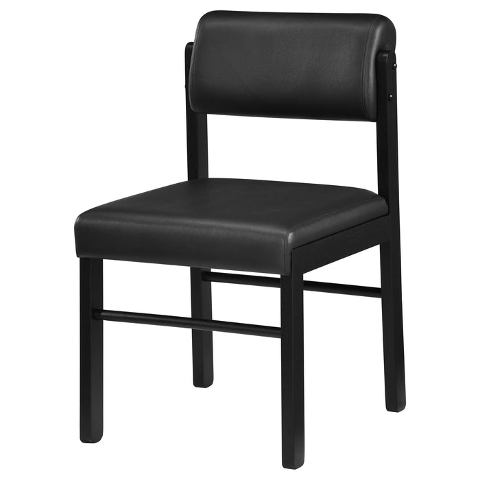 Kehoe Upholstered Dining Side Chair Black (Set of 2)