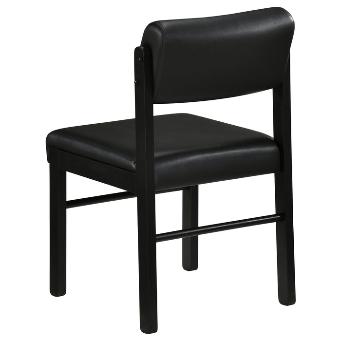 Kehoe Upholstered Dining Side Chair Black (Set of 2)