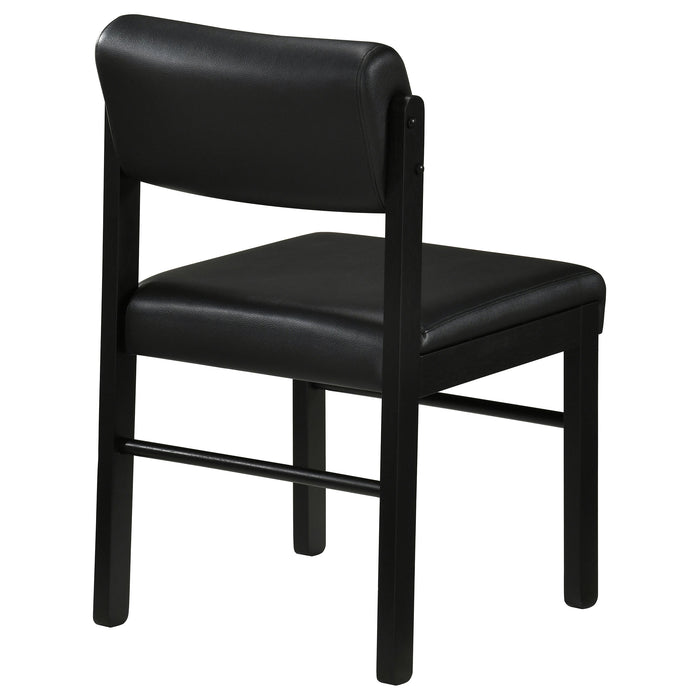 Kehoe Upholstered Dining Side Chair Black (Set of 2)