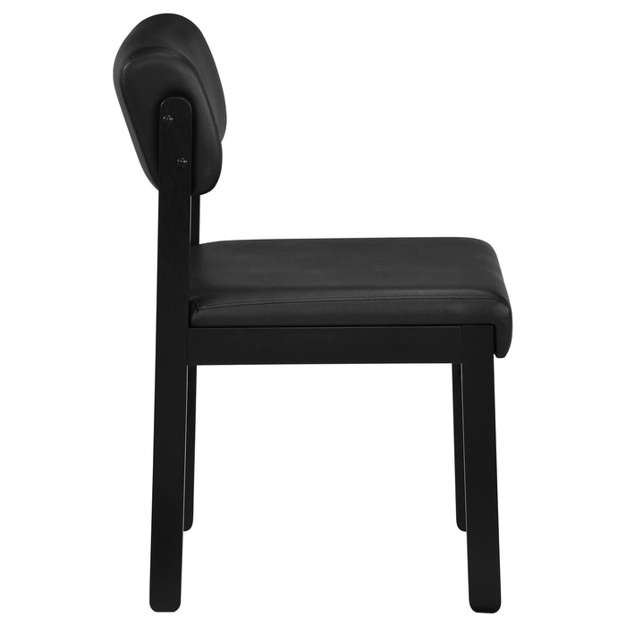 Kehoe Upholstered Dining Side Chair Black (Set of 2)