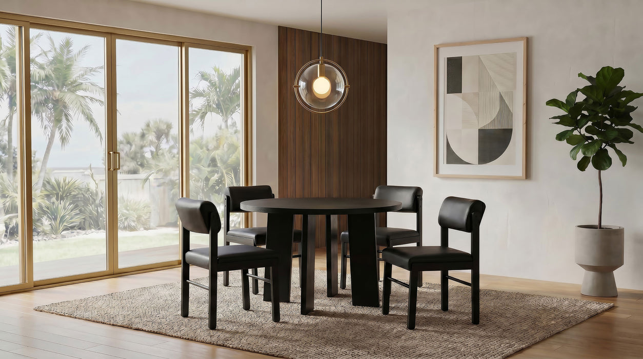 Kehoe Upholstered Dining Side Chair Black (Set of 2)