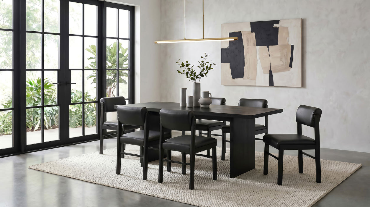Kehoe Upholstered Dining Side Chair Black (Set of 2)