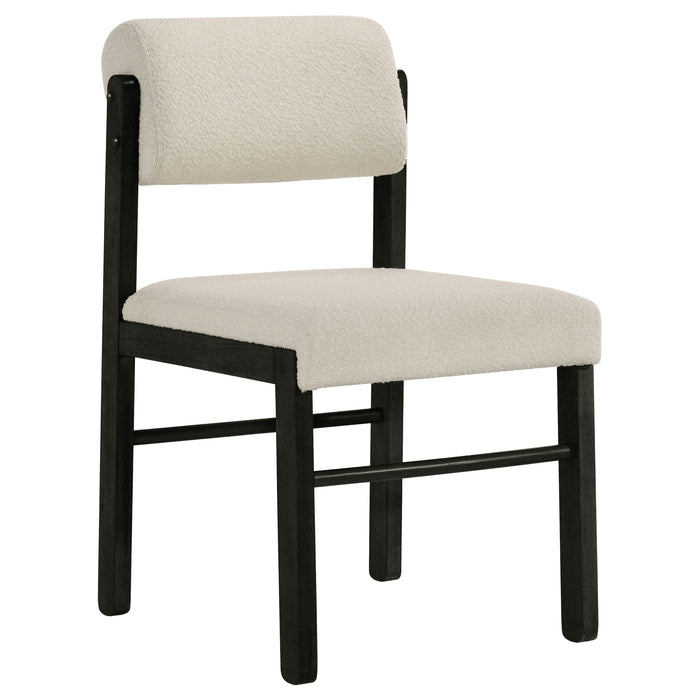 Hamlyn 5-piece Round Wood Dining Set Cream and Black