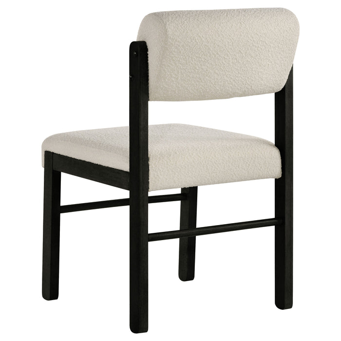 Hamlyn 5-piece Round Wood Dining Set Cream and Black