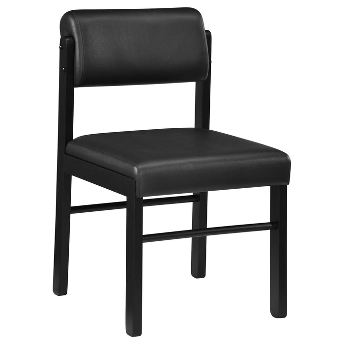 Hamlyn 5-piece Round Wood Dining Set Black