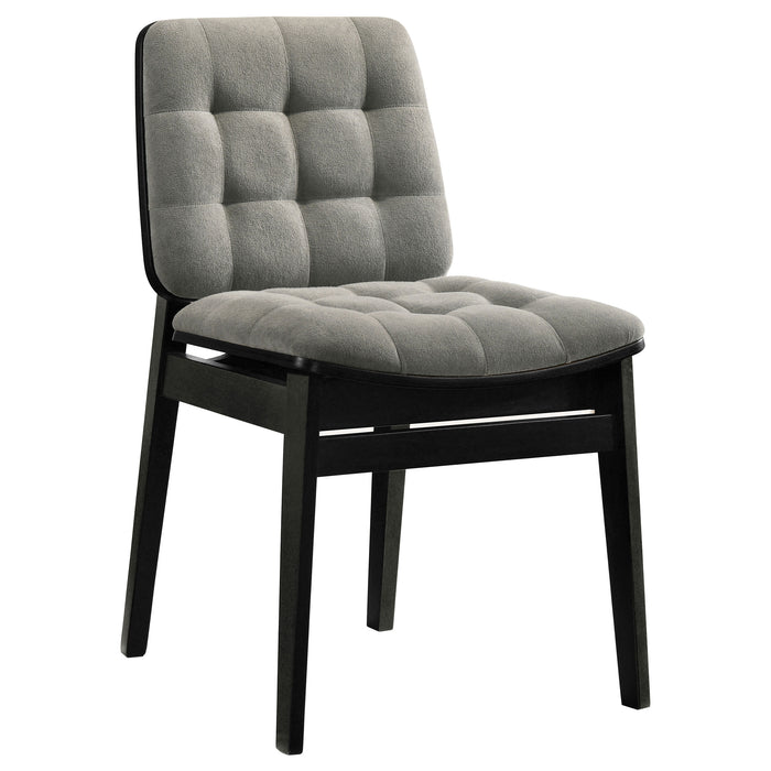 Hamlyn 5-piece Round Wood Dining Set Grey and Black