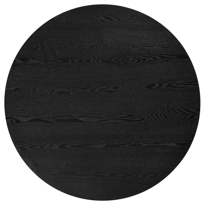 Hamlyn 47-inch Round Wood Dining Room Table Black