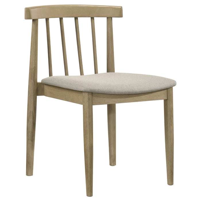 Hamlyn 5-piece Round Wood Dining Set Wheat and Natural Oak