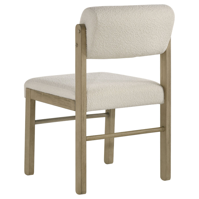 Hamlyn 5-piece Round Wood Dining Set Cream and Natural Oak
