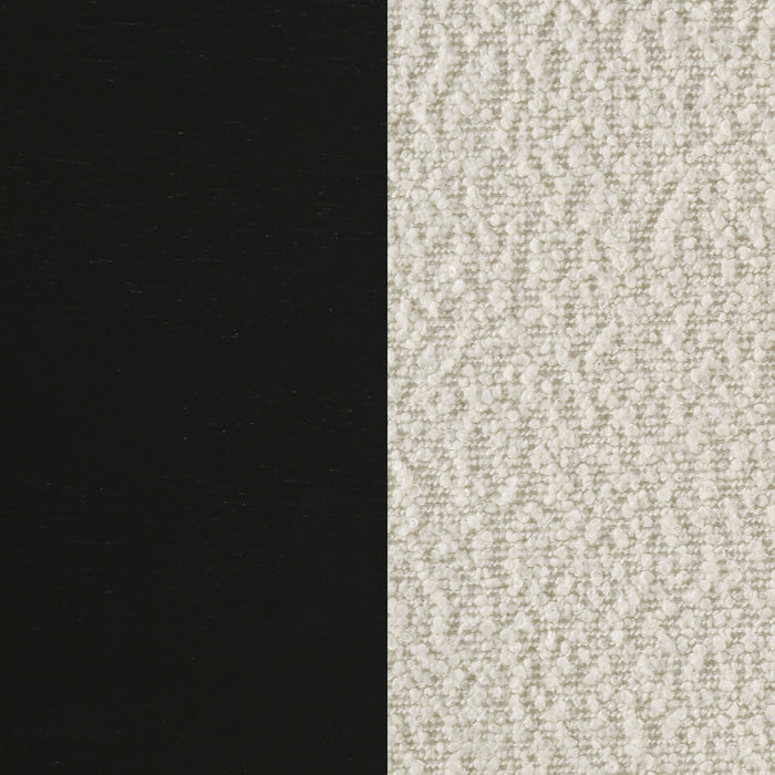 Kehoe Upholstered Dining Side Chair Cream and Black (Set of 2)