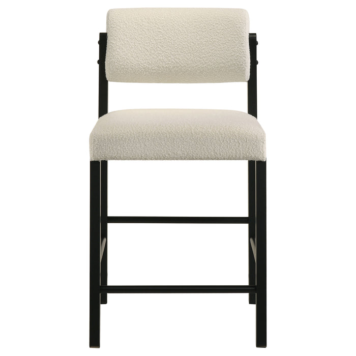 Hamlyn 5-piece Round Wood Counter Height Dining Set Cream and Black