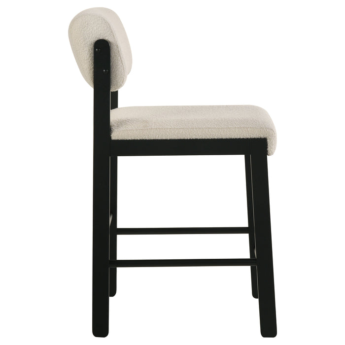 Hamlyn 5-piece Round Wood Counter Height Dining Set Cream and Black