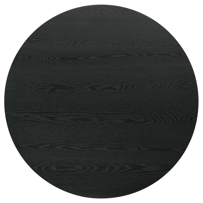 Hamlyn 43-inch Round Wood Counter Height Dining Table Black