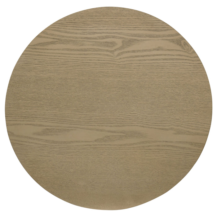 Hamlyn 5-piece Round Wood Counter Height Dining Set Grey and Natural Oak