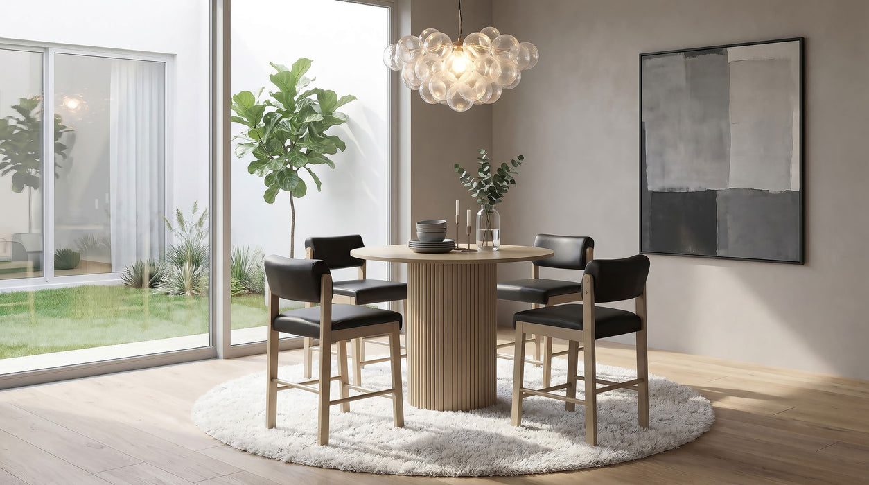 Hamlyn 43-inch Round Wood Counter Height Dining Table Natural Oak