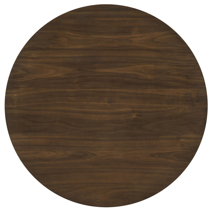 Hamlyn 5-piece Round Wood Counter Height Dining Set Cream and Walnut