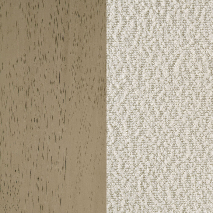 Kehoe Upholstered Counter Height Chair Cream and Natural Oak (Set of 2)