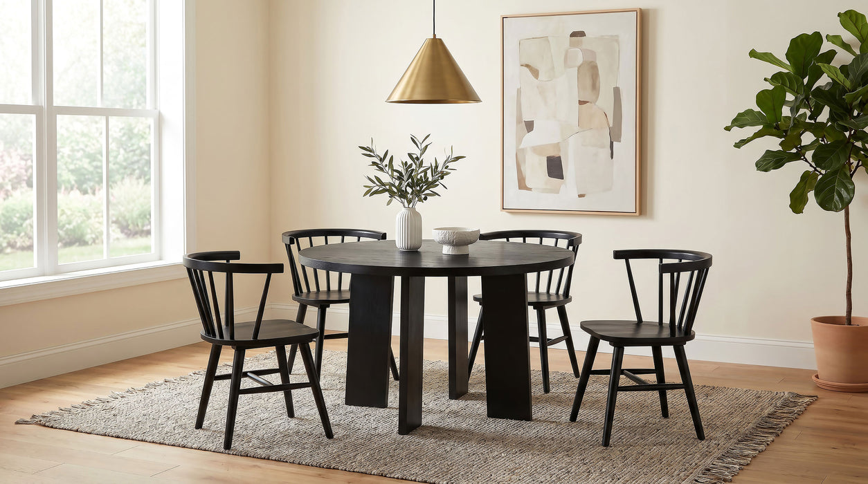 Strouse 5-piece Dining Set Black