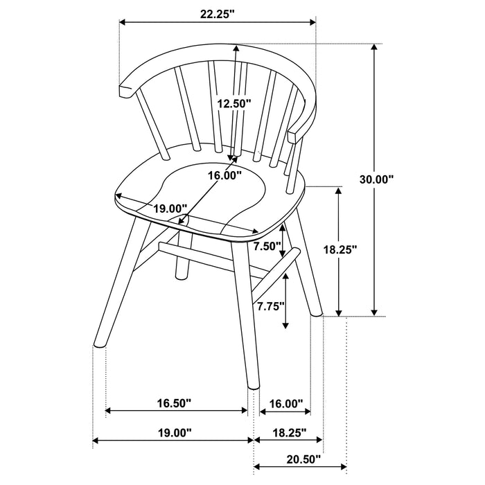 Strouse 5-piece Dining Set Black